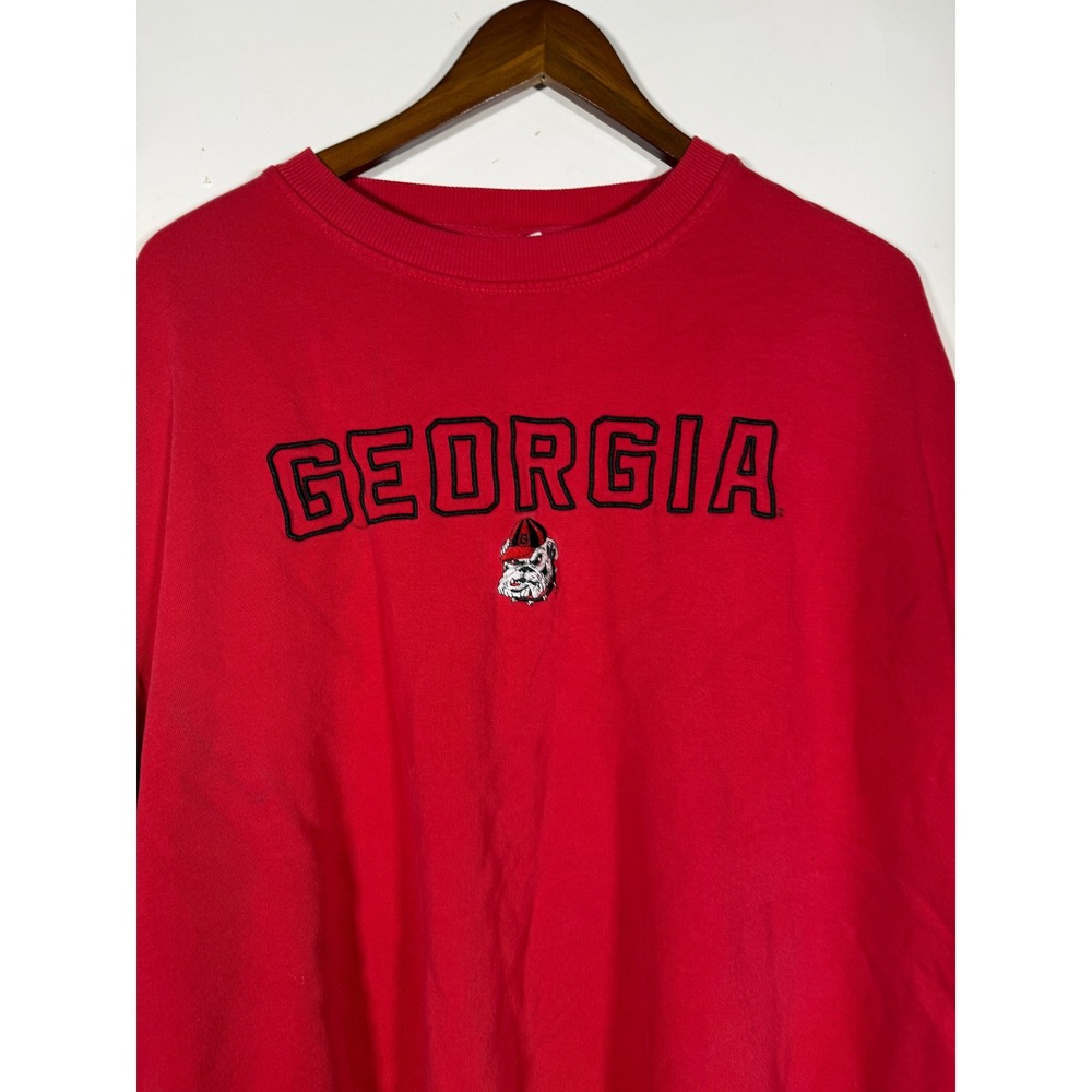 Champion Georgia Bulldogs Sweatshirt Mens 2XL Red Crewneck University of Georgia